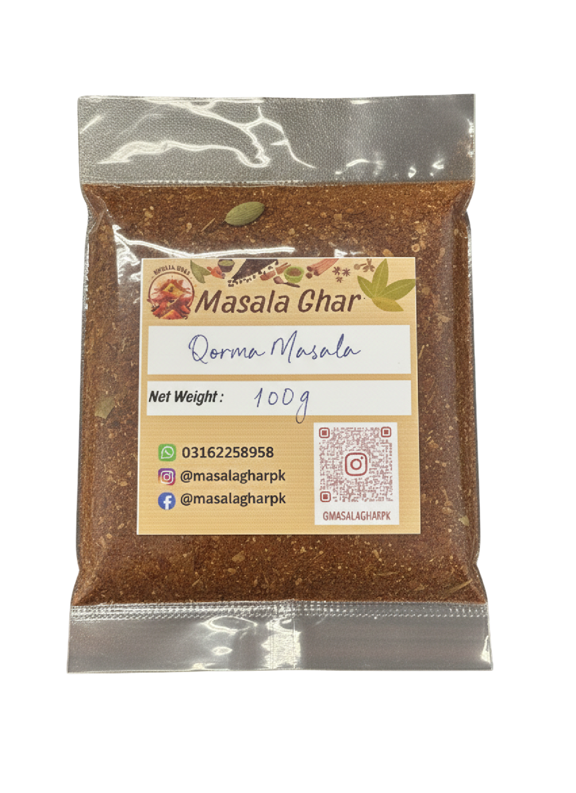 Qorma Masala – Recipe mix | Spice Blend | Masala Ghar | قورمہ مصالحہ