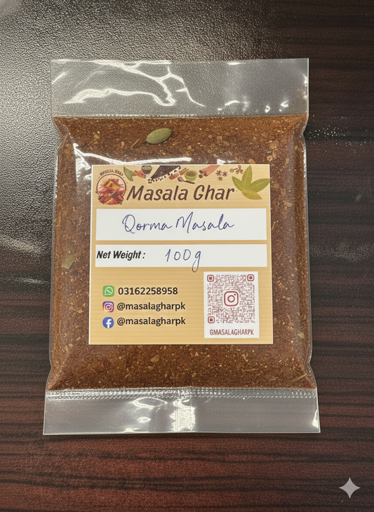 Qorma Masala – Recipe mix | Spice Blend | Masala Ghar | قورمہ مصالحہ