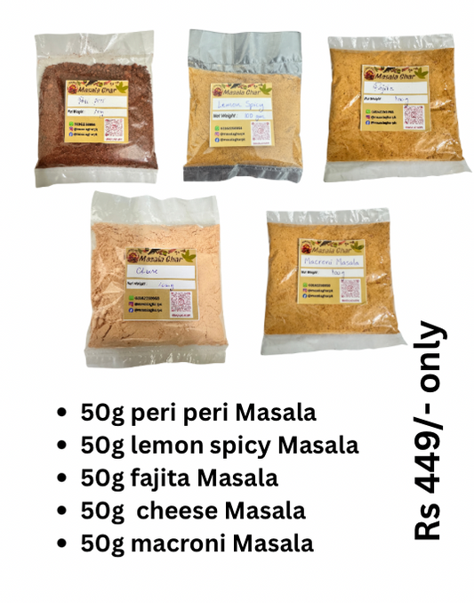 Ramadan Deal 1 - Discounted Deal Peri Peri, Lemon Spicy, Fajita Masala, Butter Cheese, Macroni Masala