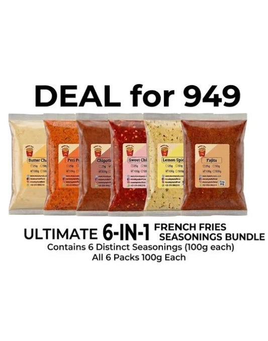 French Fries Seasonings - Special Discounted Deal - Most Selling - 6 in 1 deal - 100gms each