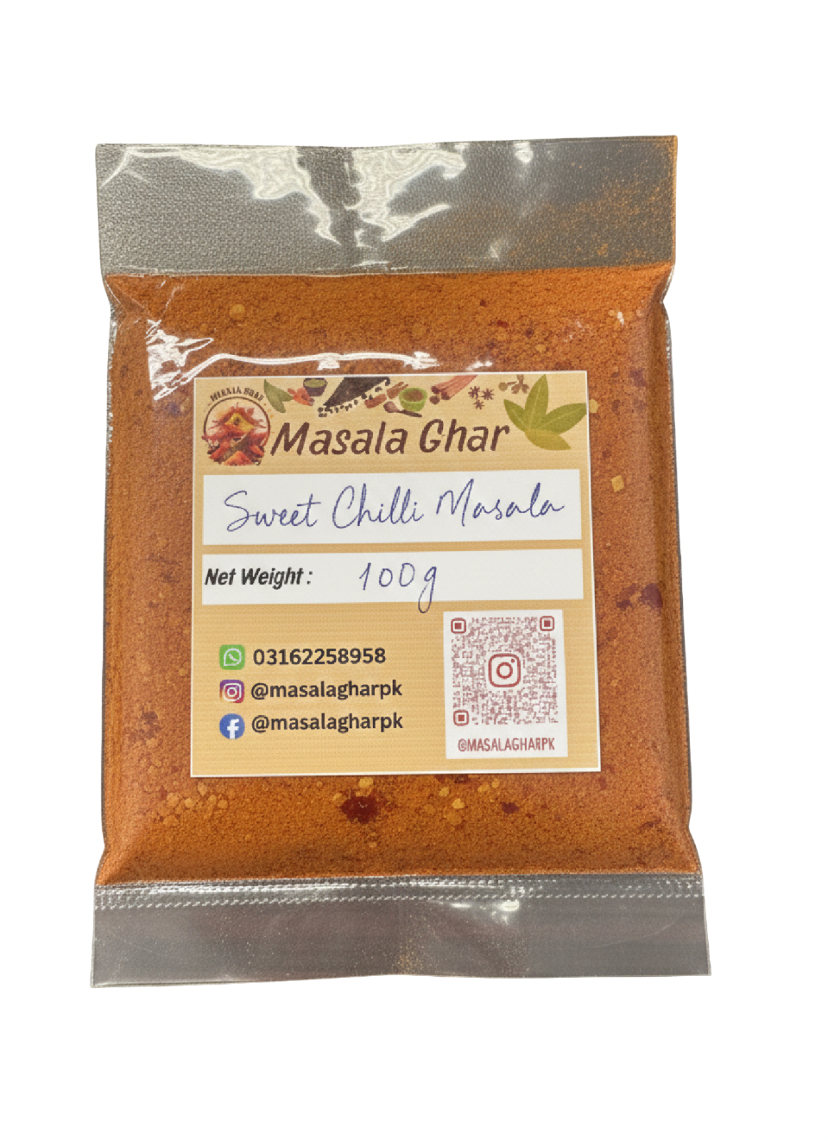 Sweet Chilli Masala – Mild & Sweet Spice Blend | Masala Ghar | سوئیٹ چلی